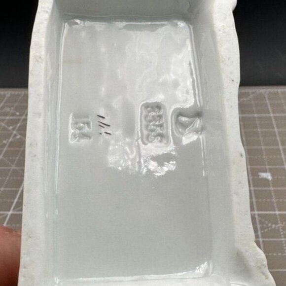 Vintage German Porcelain Figurine "Shamming Sick" Sick Puppy READ - Picture 5 of 6